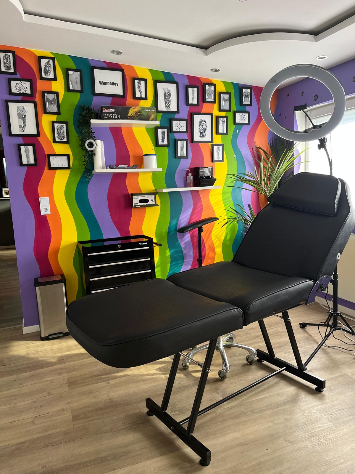 Tattoo-Arbeitsplatz im Studio Janaica Ink